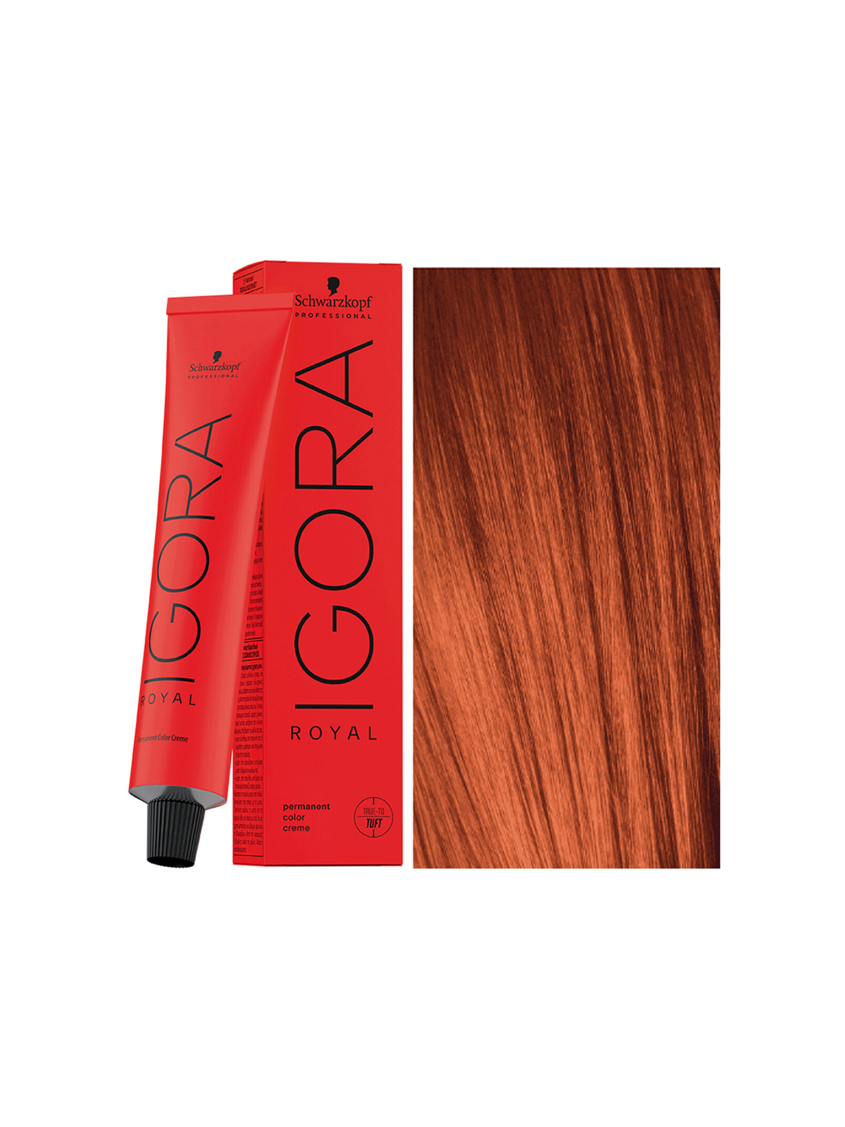 Tinte Igora Royal 8-77 Rubio Claro Cobrizo Intenso Schwarzkopf Professional