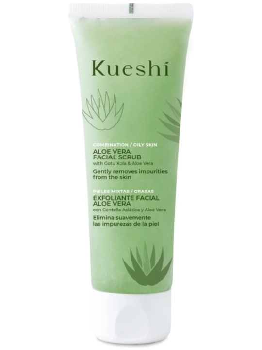 Exfoliante Facial Aloe Vera Piel mixta/grasa Kueshi