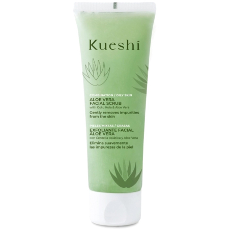 Exfoliante Facial Aloe Vera Piel mixta/grasa Kueshi