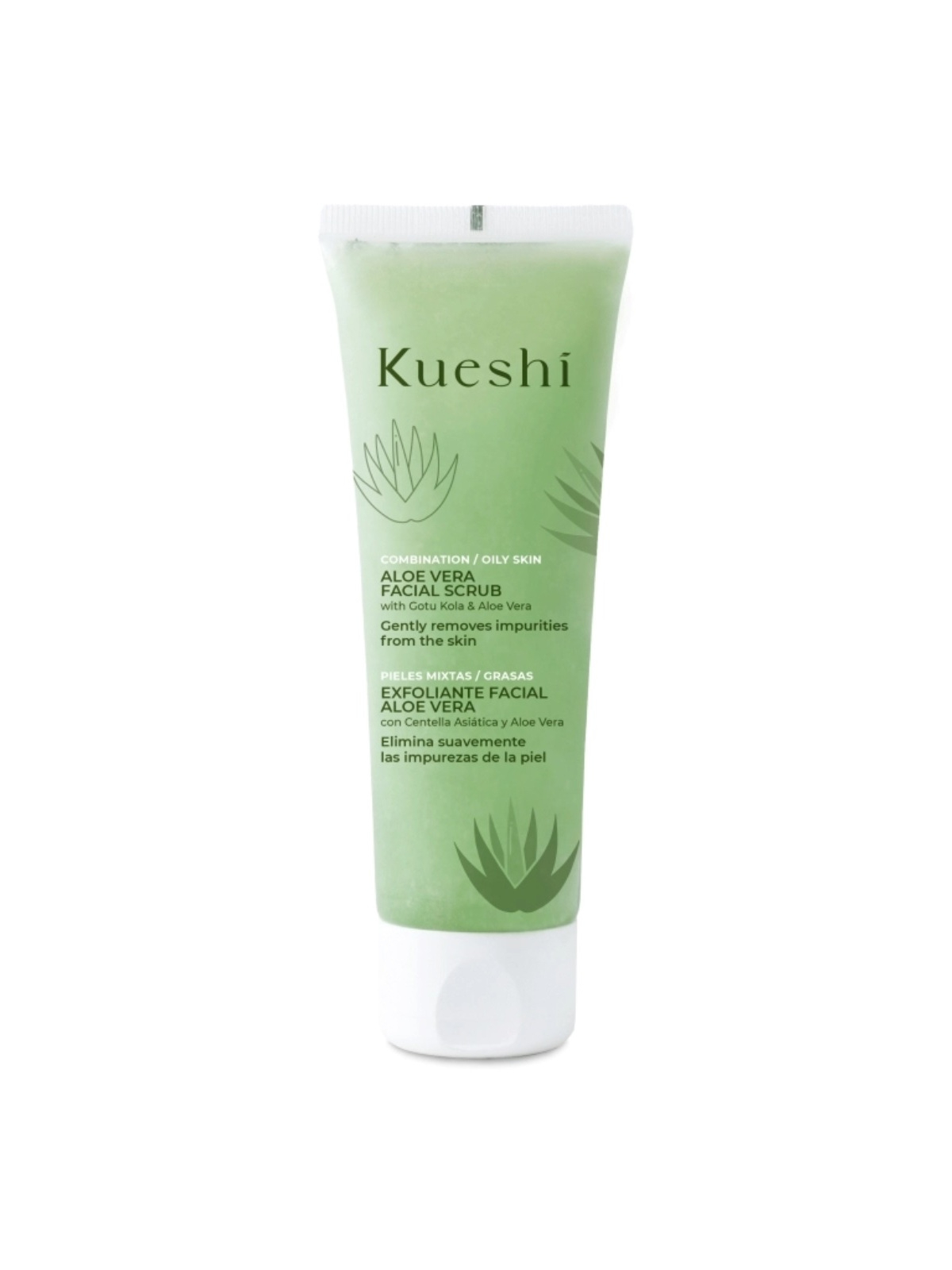 Exfoliante Facial Aloe Vera Piel mixta/grasa Kueshi