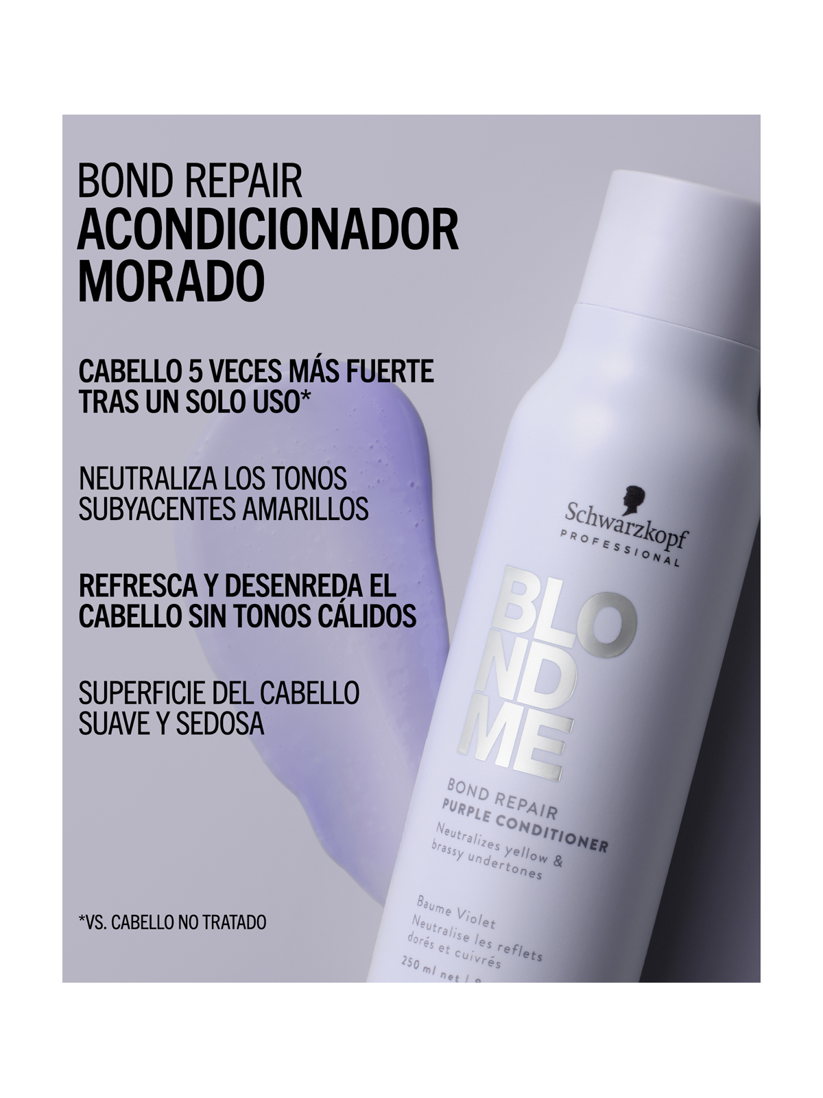 Acondicionador Morado Bond Repair BlondMe Schwarzkopf Professional