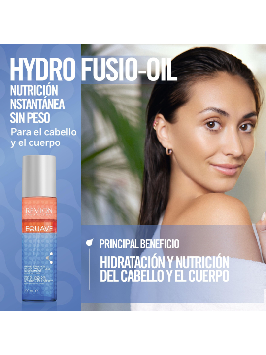 Hydro Fusion-Oil Nutrición Instantánea 3 Fases Revlon Professional Equave