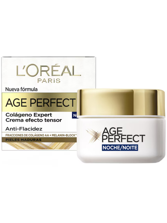 Crema Efecto Tensor Antiflacidez y Antimanchas Collagen Expert Age Perfect L'Oréal Paris